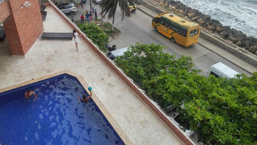 Apto En Cartagena Ed Puerto Azul Vista Al Mar Exterior photo