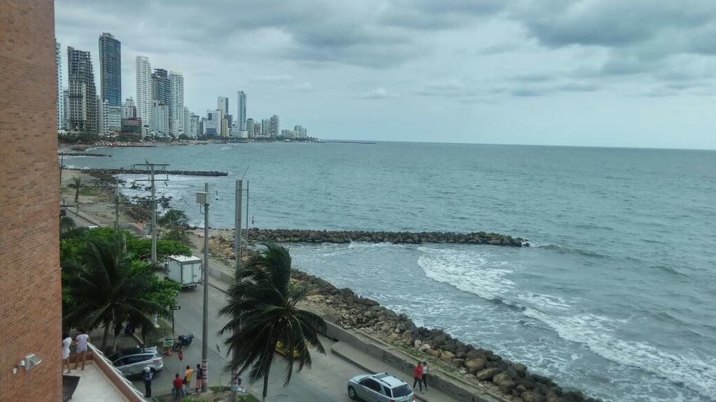 Apto En Cartagena Ed Puerto Azul Vista Al Mar Exterior photo